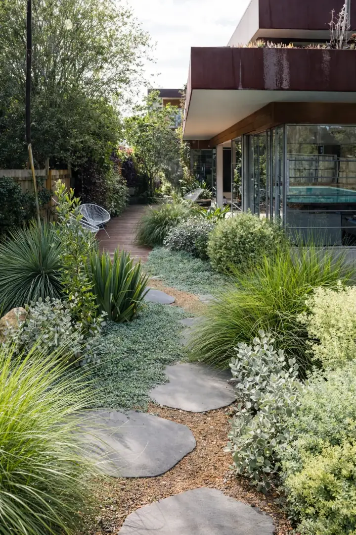 Feature tree and hedge planting by PJR Landscaping, Melbourne