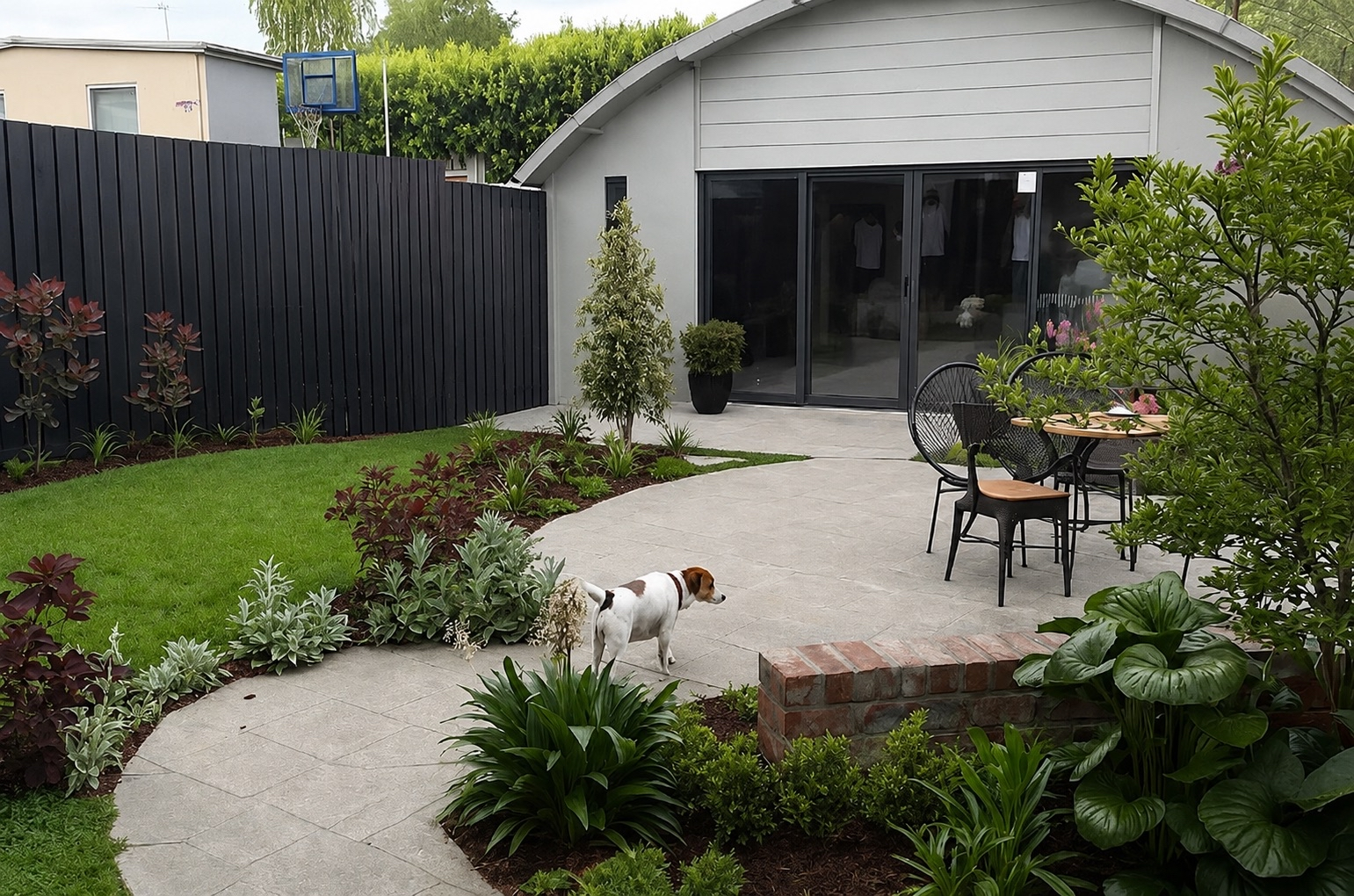 Full landscape construction project by PJR, Melbourne inner west